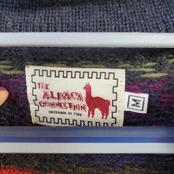 The Alpaca Collection Multicolor Cardigan M - Picture 4 of 8